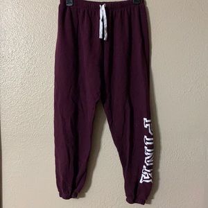 Maroon sweatpants
